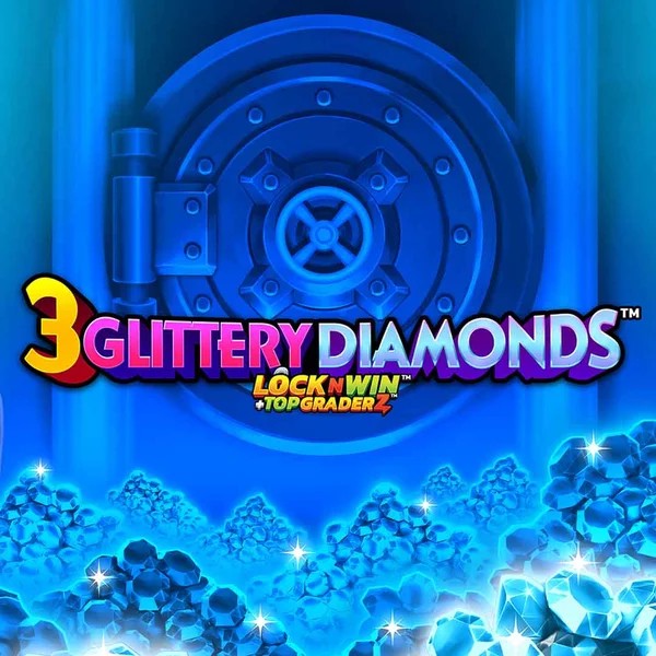 3 Glittery Diamonds game by PearFiction Studios – logo hosted on BetPanda Casino