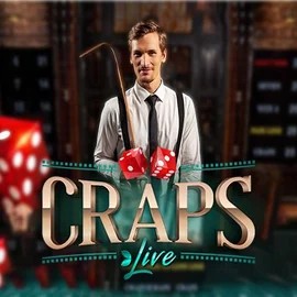 Live Craps slot icon by Evolution, available at BetPanda Casino